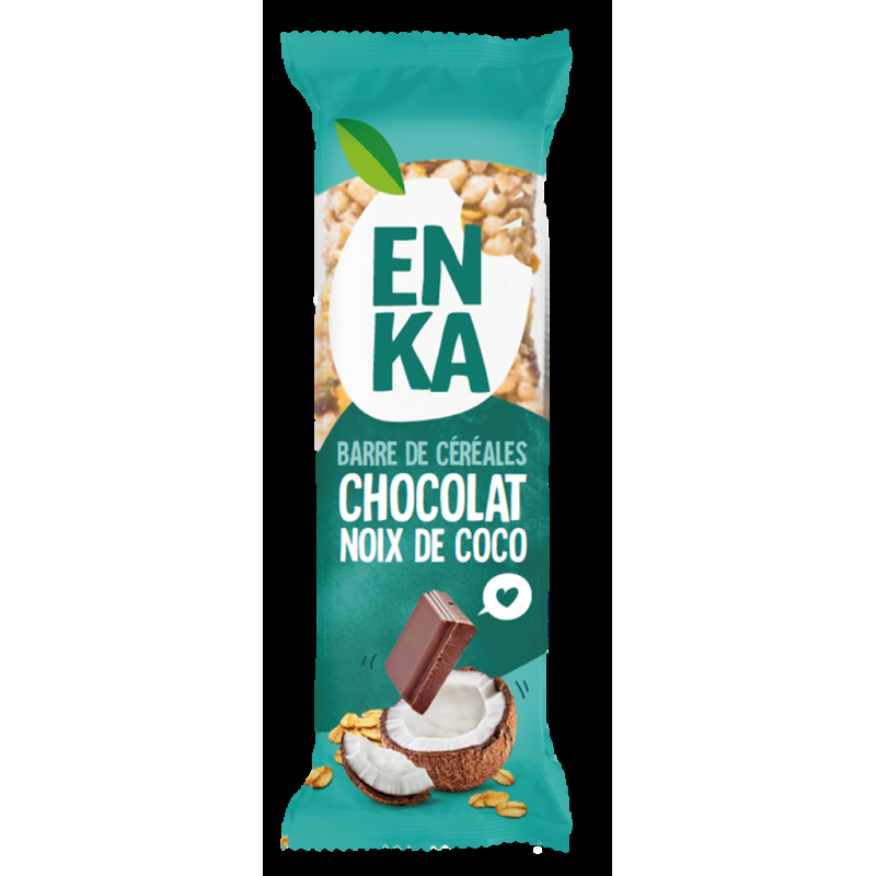 Barre de céréales chocolat noix de coco Enka