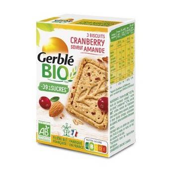 Gerblé bio cranberry dans les distributeurs de snacking l'Arôme 