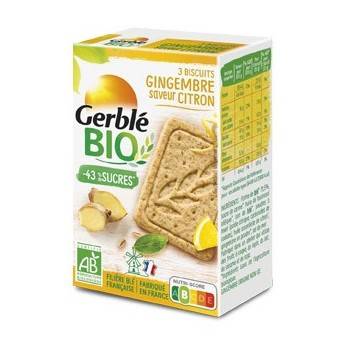 Biscuits Gerblé bio citron gingembre dans les distributeurs de l'Arôme