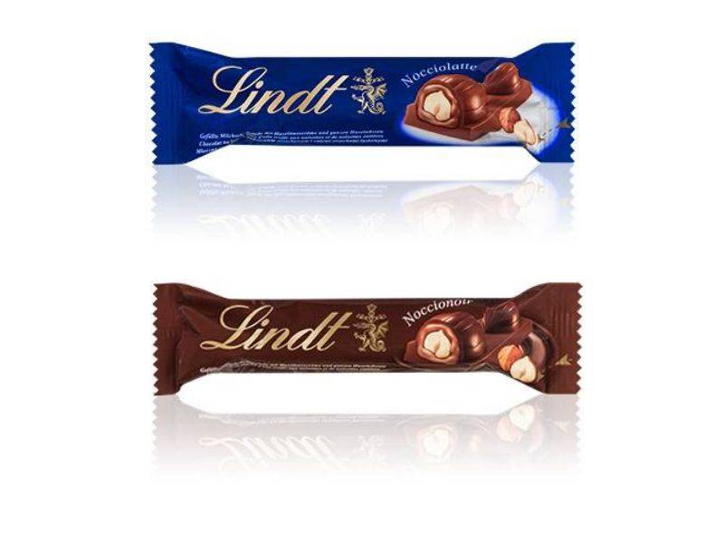 Barre Lindt avec noisettes dans les distributeurs de snacking l'Arôme à Marseille