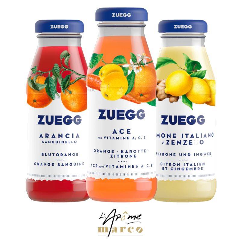 Jus et nectars Zuegg dans les distributeurs de boissons froides de l'Arôme Marco à Marseille