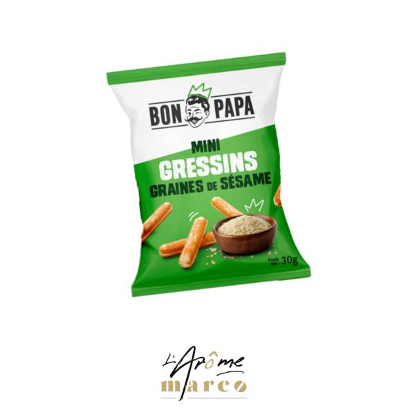 Mini gressins Bon Papa dans les distributeurs de snacking l'Arôme